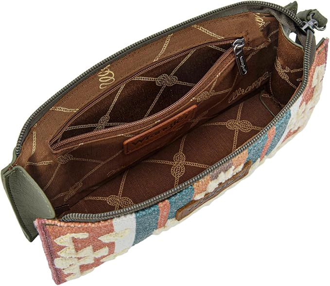 Montana West Wrangler Clutch Purses for Women Western Wristlet Wallet Boho Aztec Card Holder Zipper Handbags for Ladies AR-WG313-181GN
