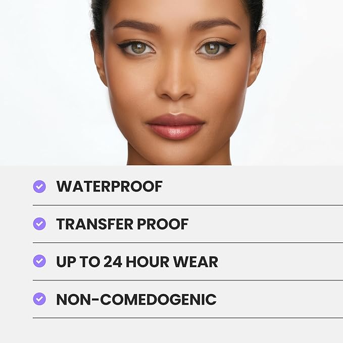 Wonderskin Hyper Bond All-Day Stay Serum Foundation – Waterproof, Transfer-Proof, 24HR Longwear Face Makeup with Niacinamide & Hyaluronic Acid – Lightweight, Natural Finish (Spark)