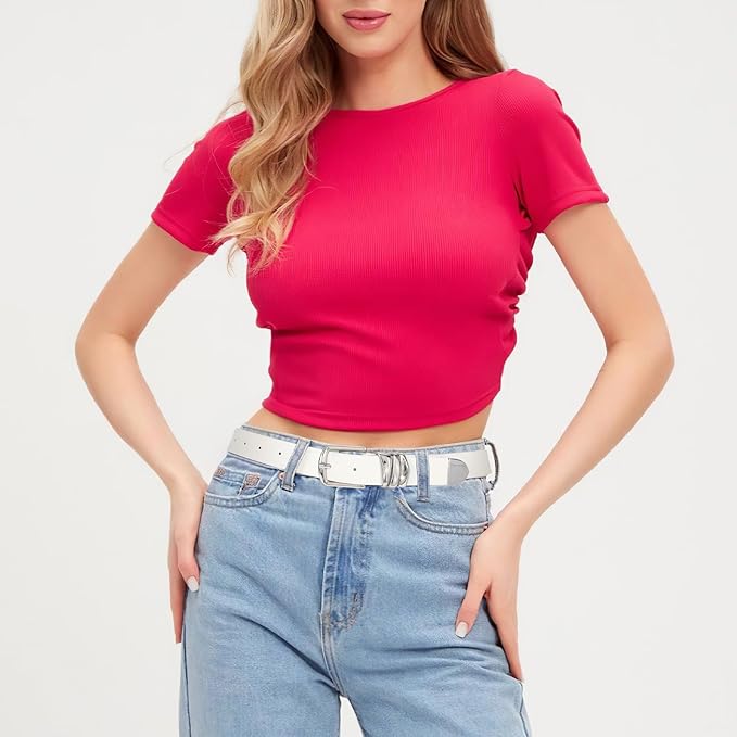 VONMELLI Women's Belt for Jeans Dress Leather Belt for Women Fashion Waist Ladies Belt with Silver Buckle