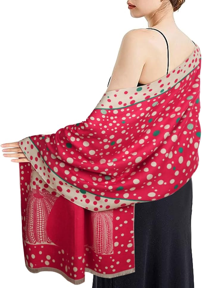EXTREE Scarfs for Women Pashmina Silky Shawl Wrap for Evening Dressing Blanket Open Front Poncho Cape