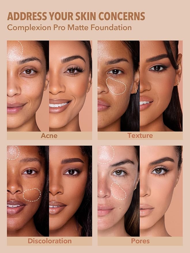 SHEGLAM Full Coverage Foundation Makeup Long Lasting Waterproof Matte Dewy Liquid Foundation - Caramel