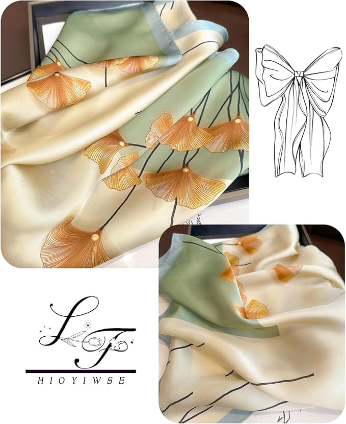 Satin Bandanas Head Scarf For Women Hair Scarves Accessories Lightweight Fashion Wrap Neck Silk Sleeping Headscarf