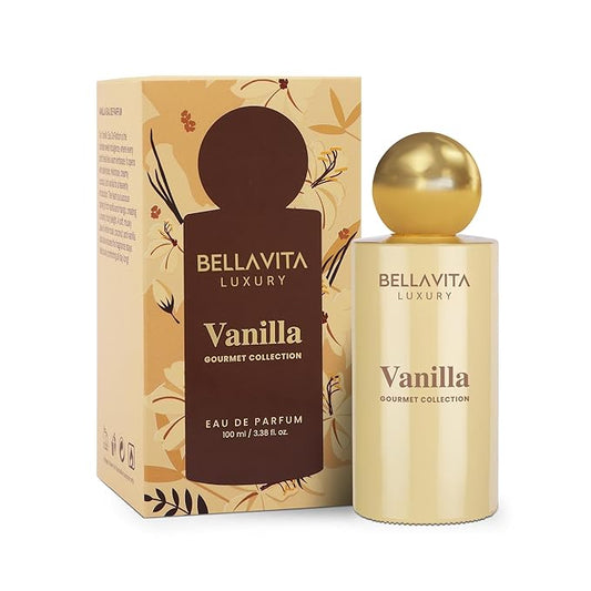 BELLAVITA Gourmet Collection Vanilla EDP | Musk, Fruity Long Lasting Fragrance Perfume for Men and Women 100ml