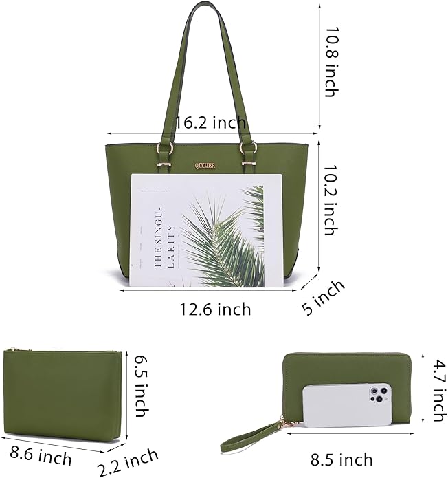 Purses And Wallets Set For Women Work Tote Satchel Handbags Shoulder Bag Top Handle Totes Purse With Matching Wallet