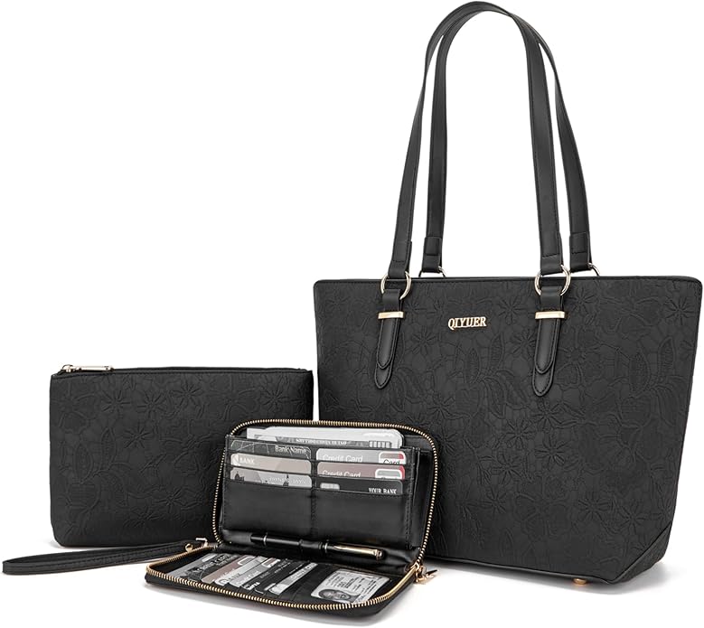 Purses And Wallets Set For Women Work Tote Satchel Handbags Shoulder Bag Top Handle Totes Purse With Matching Wallet