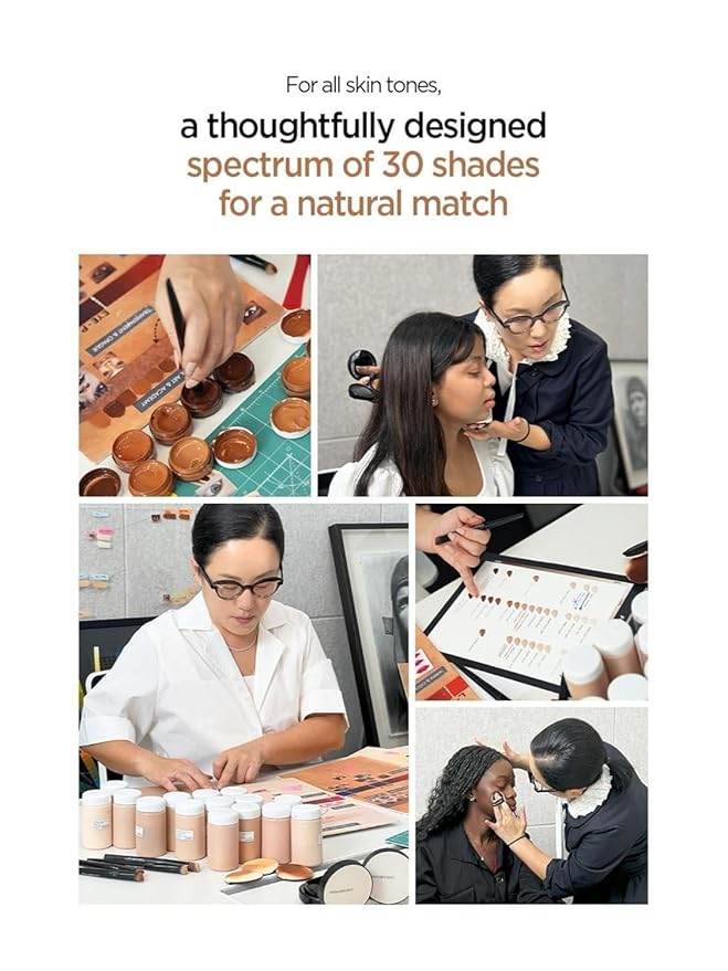 JUNG SAEM MOOL Essential Skin Nuder Cushion 23N Honey 0.49 Fl Oz, No Refill, Natural Radiant Finish Cushion Foundation with Buildable Coverage, Lightweight Texture, Korean Foundation Makeup