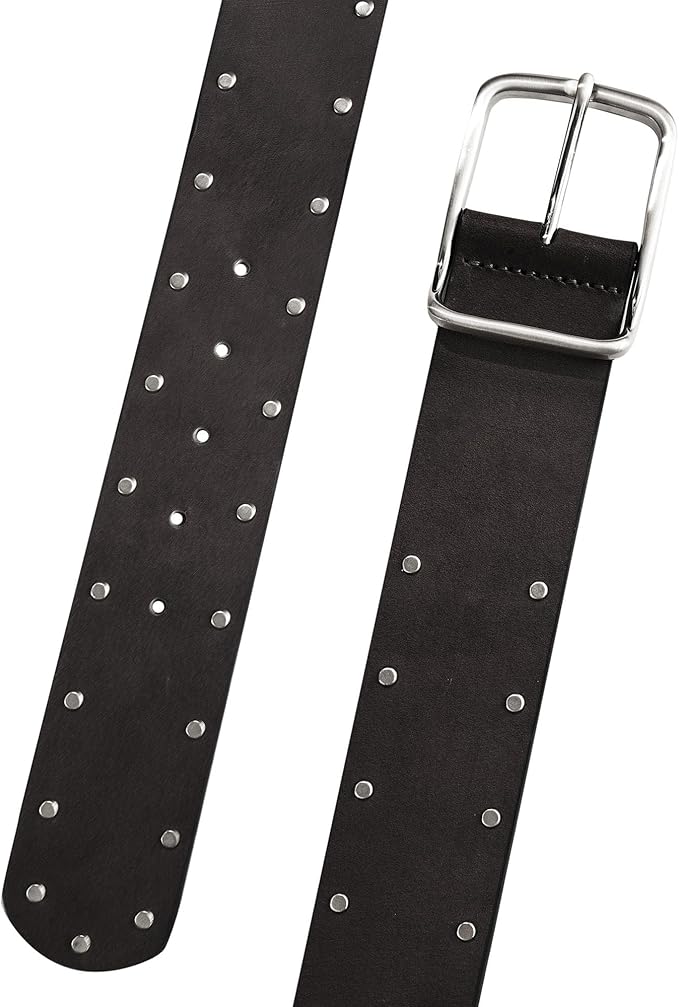 Lucky Brand womens Studded Leather Belt | Stylish | Classic | Modern | Jeans | Pants | Skirt | Dress