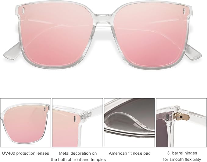 SOJOS Sunglasses for Women Men Vintage Style Shades SJ2157
