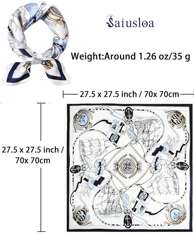 Neck Scarf For Womens Silky Head Scarves Hair Bandanas Square Scarf Fashion Accessories lightweight