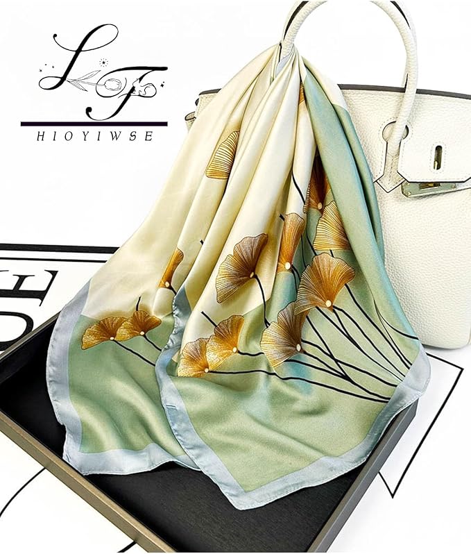 Satin Bandanas Head Scarf For Women Hair Scarves Accessories Lightweight Fashion Wrap Neck Silk Sleeping Headscarf