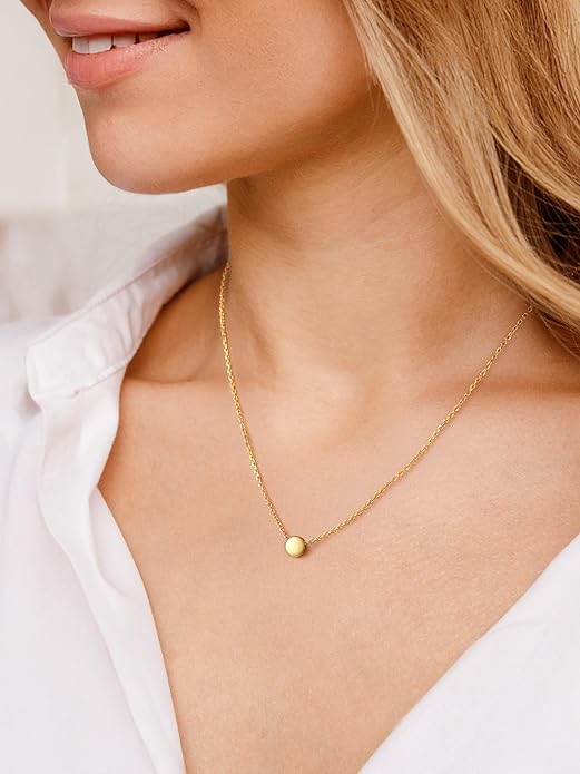 PROSILVER 925 Sterling Silver Necklace for Women | Dainty Delicate Adjustable Choker with Heart/Star/Moon/Vertical Bar Pendant, Hypoallergenic Tarnish Resistant Everyday Jewelry Gift for Her