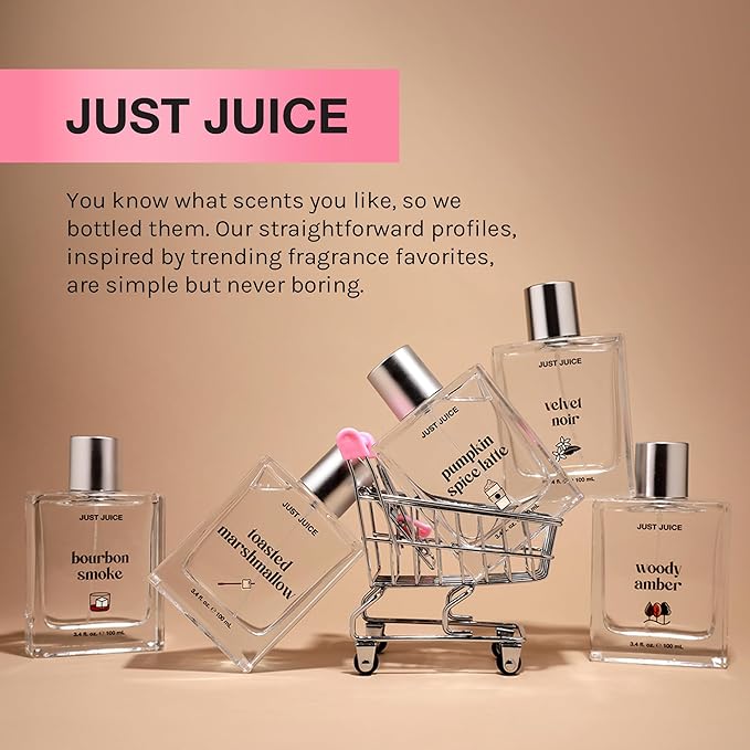 Just Juice Pumpkin Spice Latte - Warm Vanilla Perfume for Women and Men - Pumpkin Spice Perfume with Nutmeg, Cinnamon, Tonka Bean - 3.4 oz