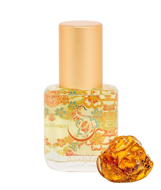 The Sage Lifestyle Amber Roll On, Oil, Extract, Blood Orange, Sandalwood, Amber Oil, Vanilla Musk, Perfume for Women, Gourmand Fragrance, Artisan, Parfum, 1/4 oz, Travel Size, Mini Perfume for Women