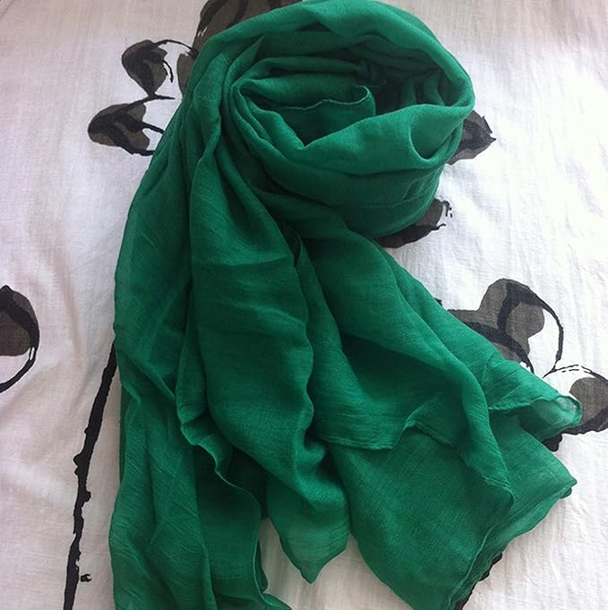 woogwin Women's Cotton Scarves Lady Light Soft Fashion Solid Scarf Wrap Shawl