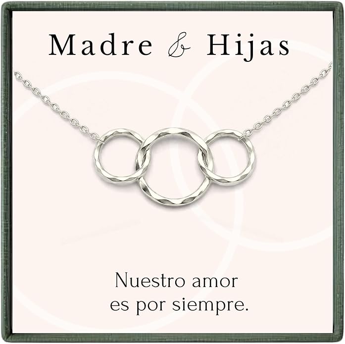 HOPE LOVE SHINE Mom Gift from Daughter - Sentimental, Meaningful Mother and Daughter Necklace, Jewelry, 14k Gold Plated Sterling Silver