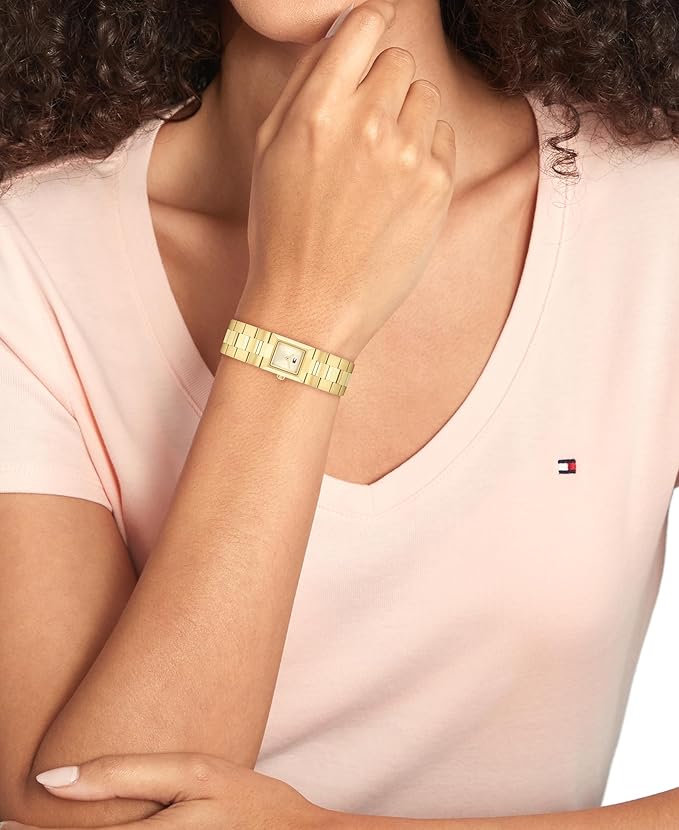 Tommy Hilfiger Women's 2H Quartz Bracelet Watch - Jewelry-Inspired, Square Design - 3 ATM Water Resistance - Elegant and Versatile Timepiece - Gift for Her - 20.5mm