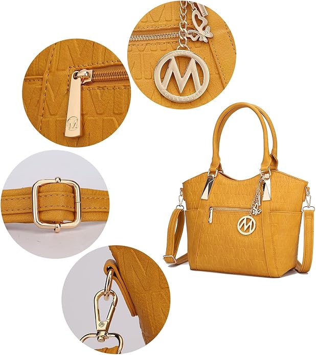 MKF Collection Tote Bag for Women Vegan Leather Shoulder Bag – Top-Handle Purse, Ladies Handbag by Mia K