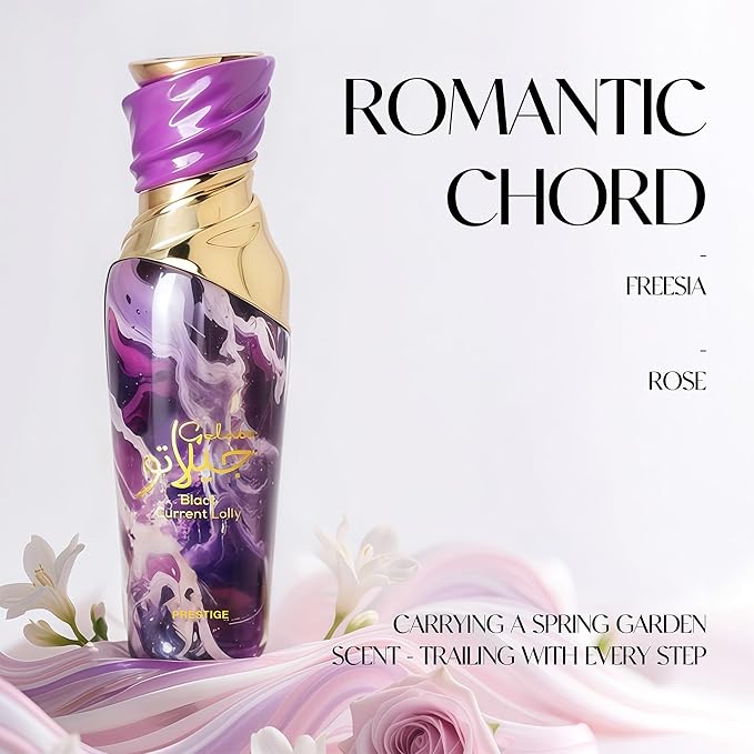 Gelato Black Currant Women's Perfume 3.4 Fl Oz Eau de Parfum - Musk, Vanilla, Amber Accords,Patchouli, Rose&Grapefruit Luxury Scent with 24H Longevity | Long Lasting Fragrance