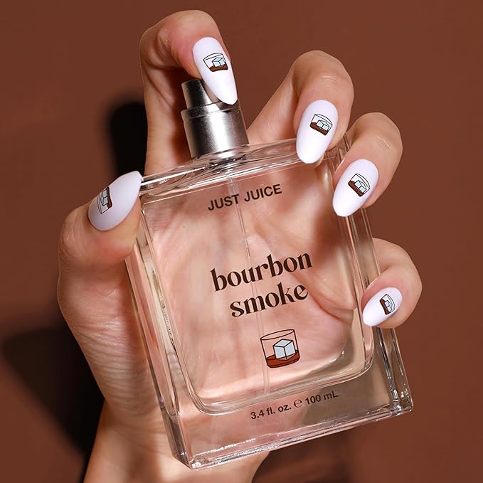 Just Juice Bourbon Smoke - Spicy, Warm Vanilla Perfume for Women and Men - Amber Perfume with Black Pepper, Cedar, Suede - 3.4 oz