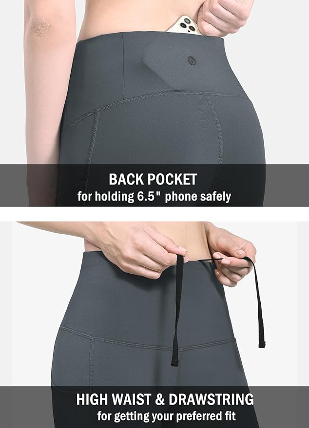 baleaf Winter Clothing Women Leggings Fleece Lined Tights Thermal Warm Thick Cold Weather Gear 1 Pockets