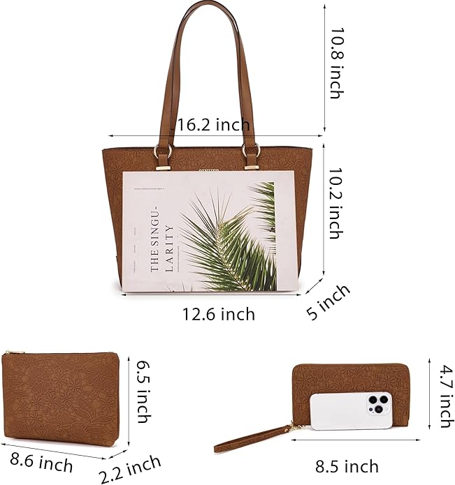 Purses And Wallets Set For Women Work Tote Satchel Handbags Shoulder Bag Top Handle Totes Purse With Matching Wallet