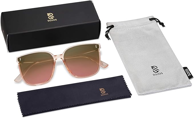 SOJOS Sunglasses for Women Men Vintage Style Shades SJ2157