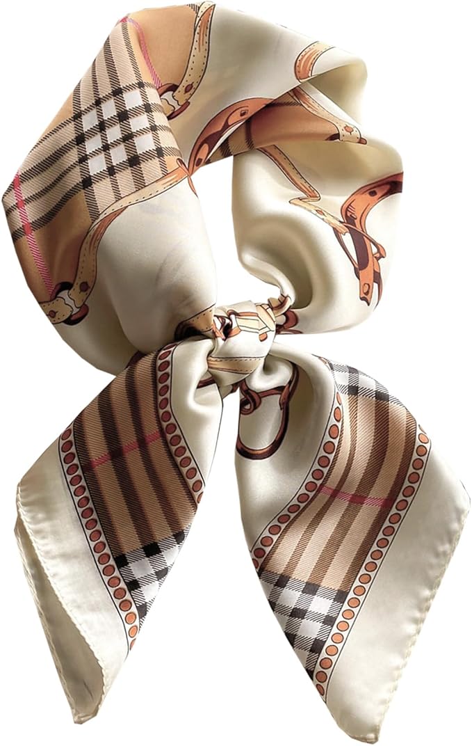 Neck Scarf For Womens Silky Head Scarves Hair Bandanas Square Scarf Fashion Accessories lightweight