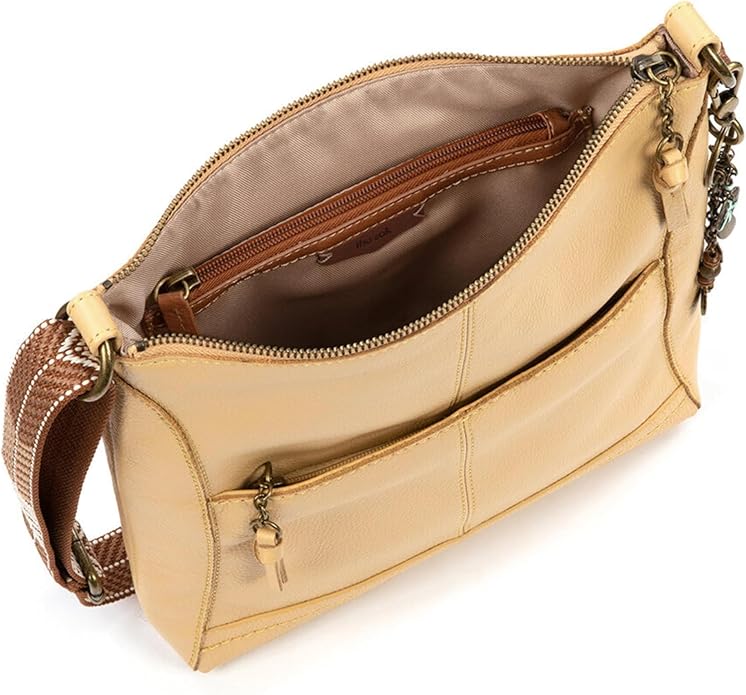 The Sak Lucia Crossbody Bag in Leather, Convertible Purse with Adjustable Strap