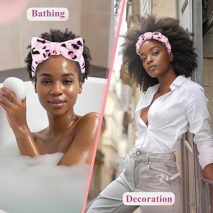 Spa Headbands for Women，Makeup & Skincare Headbands for Washing Face，Face Wash Head band for Women，Cute Hair Band for Girls，Stocking Stuffers For Teen Girls