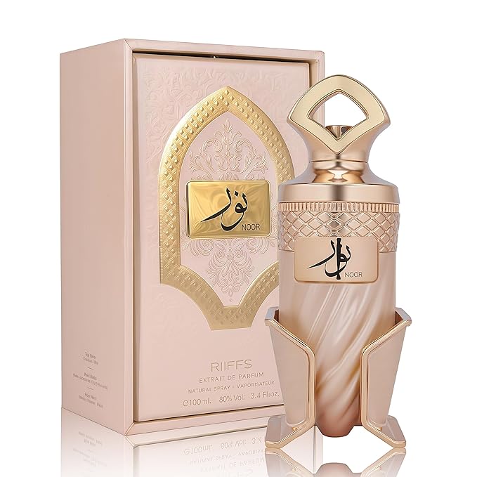 Noor by RIIFFS Women's Gourmand Perfume Eau de Parfum - Caramel & Vanilla Luxury Scent with 24H Longevity | 3.4 Fl Oz 80% Vol Seductive Edible Fragrance