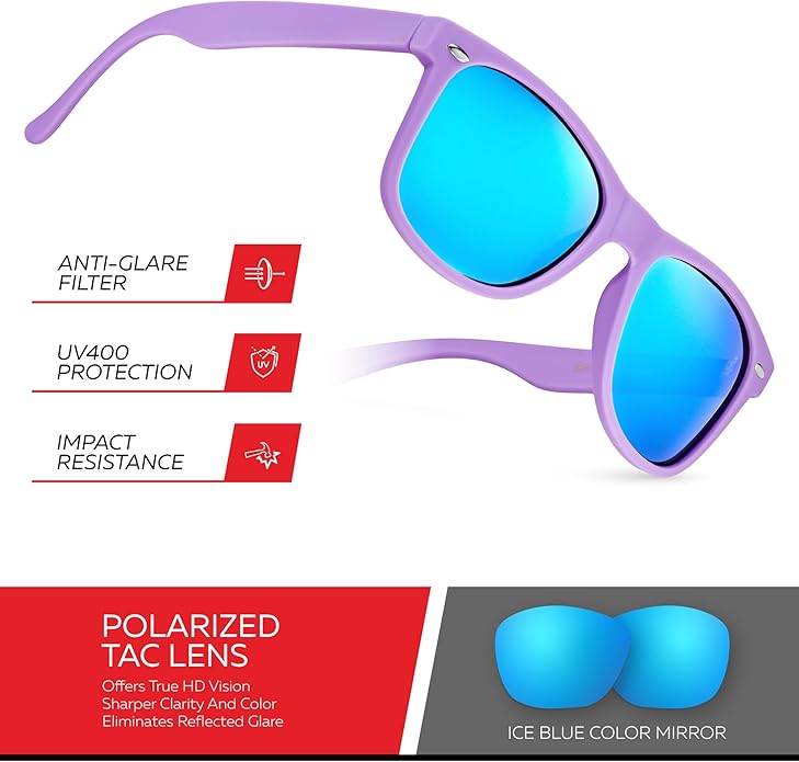 Retro Rewind Polarized Sunglasses for Men and Women - UV Protection Classic Sun Glasses