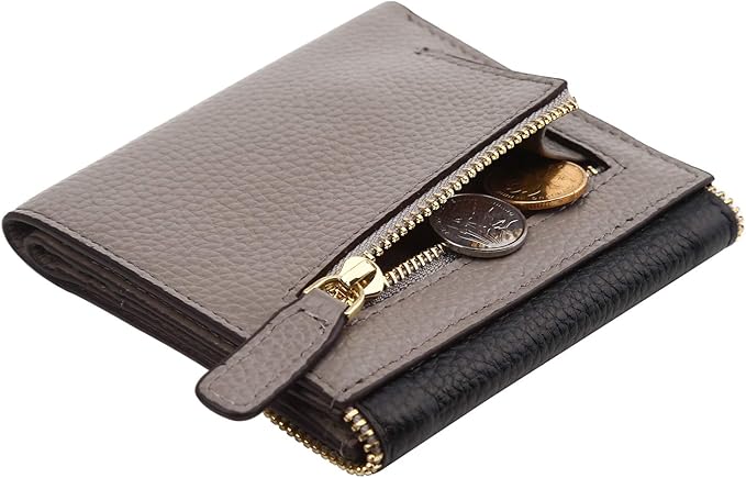 Lavemi Ultra Thin Small Compact Leather Womens Girls Wallets RFID Blocking Credit Card Holder for Women