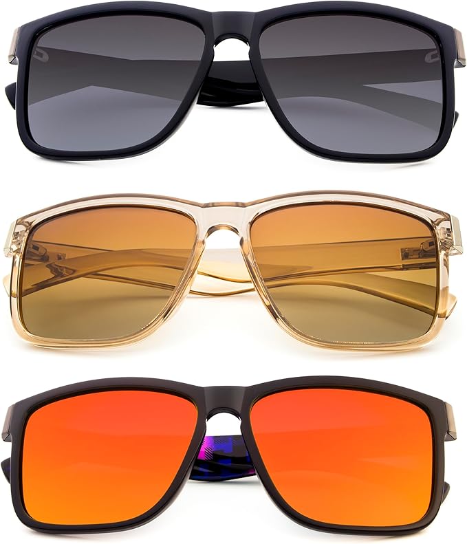 ANDOILT Sport Polarized Square Sunglasses