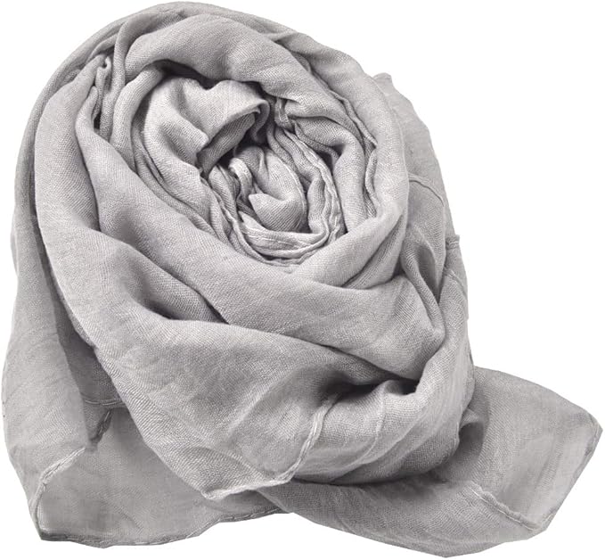 woogwin Women's Cotton Scarves Lady Light Soft Fashion Solid Scarf Wrap Shawl