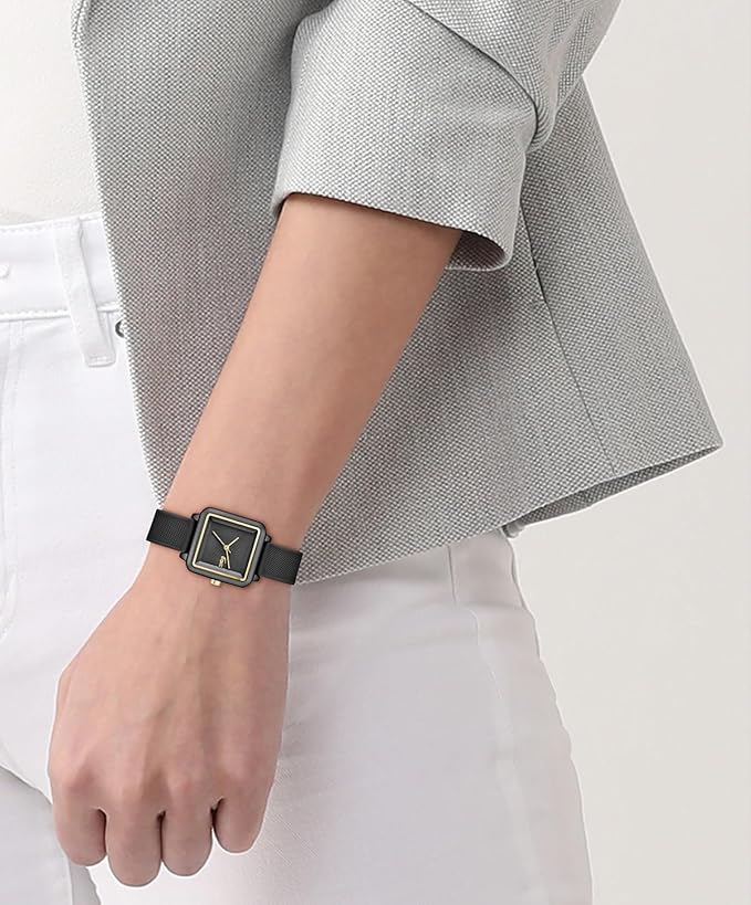 Lacoste.12.12 Flow Women's 3H Quartz Watch - Slim Silicone Strap - Square Case - Water Resistant up to 3ATM/30 Meters - Minimalist Elegance for Her - 26mm