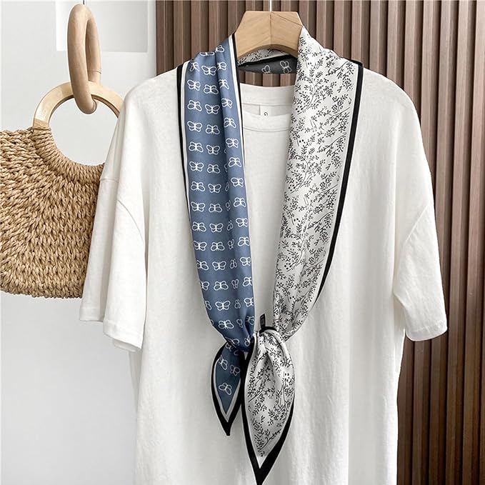 Hair Scarf for Women Silky Satin Headscarf Neck Scarves for Handbag Accessory