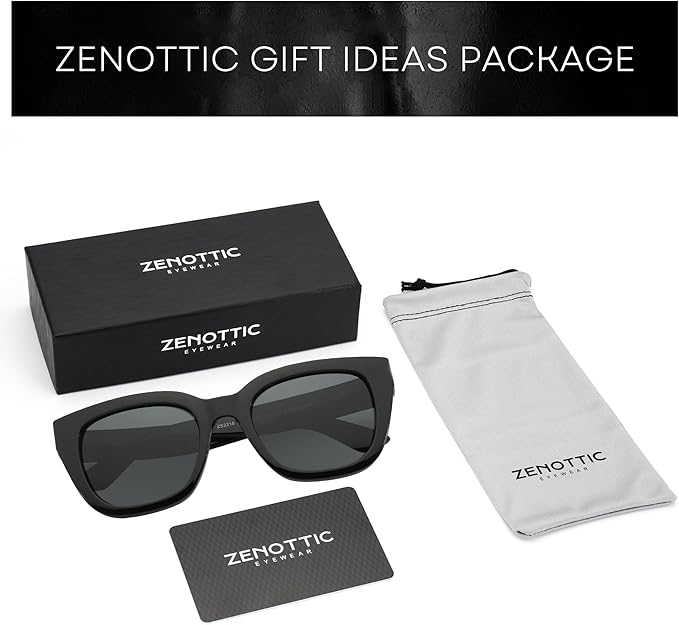 ZENOTTIC Retro Square Polarized Sunglasses for Women Vintage Sun Glasses UV400 Protection Trendy Shades Fashion Style