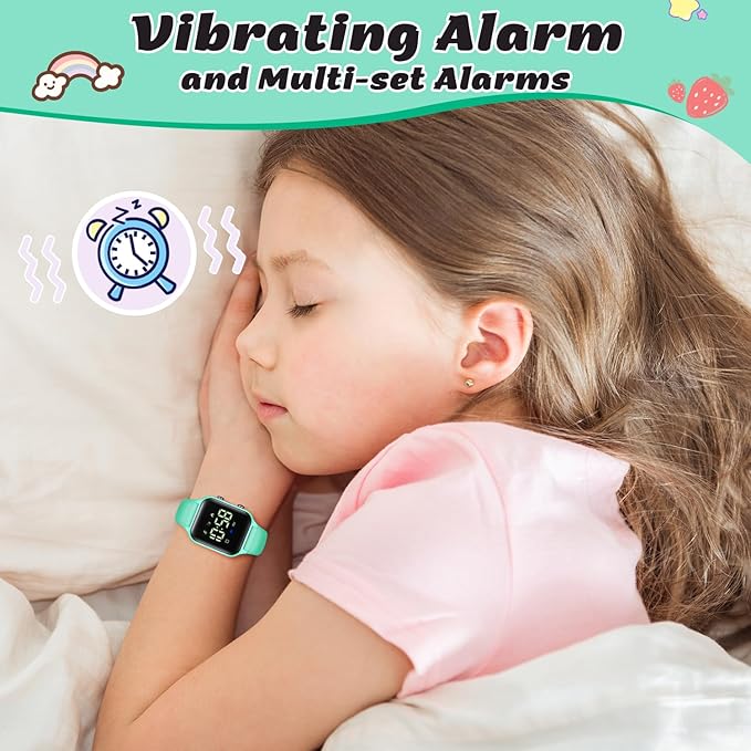 L LAVAREDO Kids Digital Watches for Boys Girls,Waterproof Sport Watch with Pedometer Stopwatch Vibration Alarm for Ages 5-13,No App Fitness Tracker Watch for Kids Teens Birthday Christmas Gifts