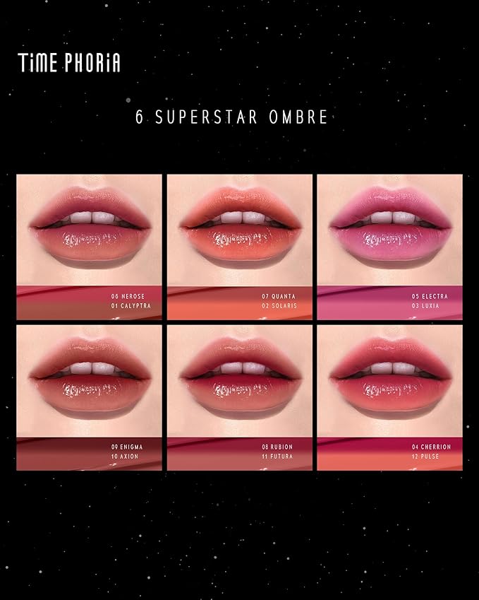 Stellar Dust Lip Stain 02 Solaris, Transfer-Proof &Smudge-Proof Lip Gloss, Vibrant Orange Tinted Glossy Finish, High-Pigment Vibrant, Hydrating Lightweight Long-Lasting Lip Makeup for Women