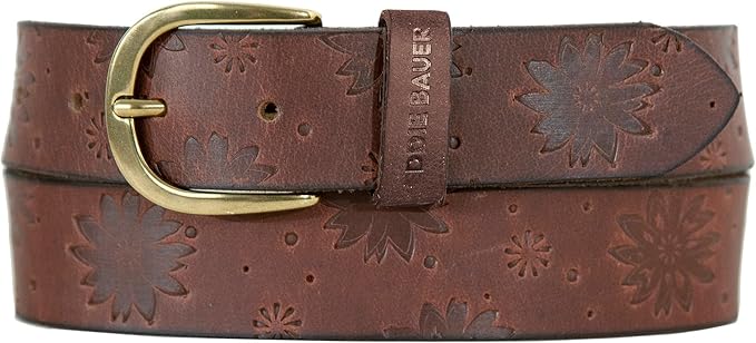 Eddie Bauer Women's Casual Leather Belts with Durable Metal Buckle