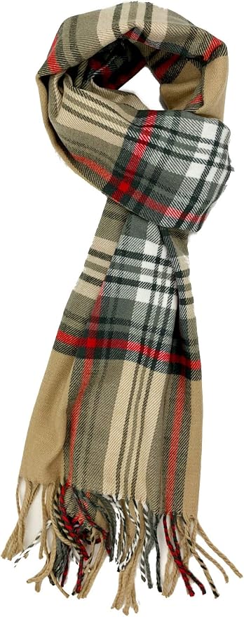 Plum Feathers Super Soft Luxurious Cashmere Feel unisex for Men and Women Winter Scarf