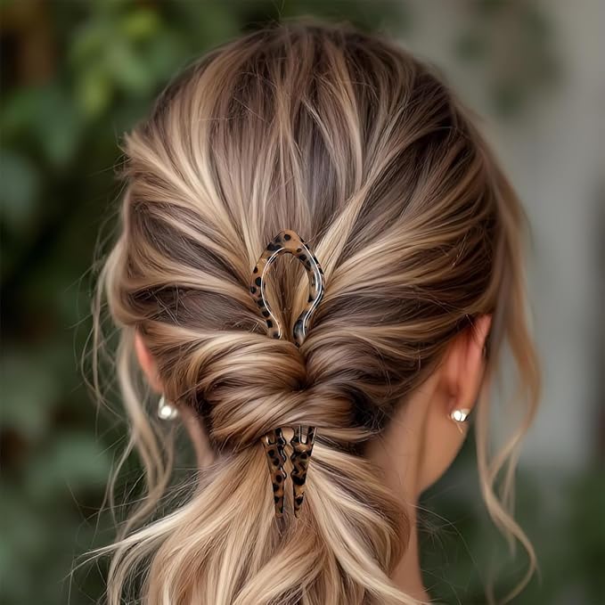 4Pcs Hair Pins for Women - French U Shaped Hair Pins - French Hair Pin - Elegant Women Hair Accessories for Thick Hair