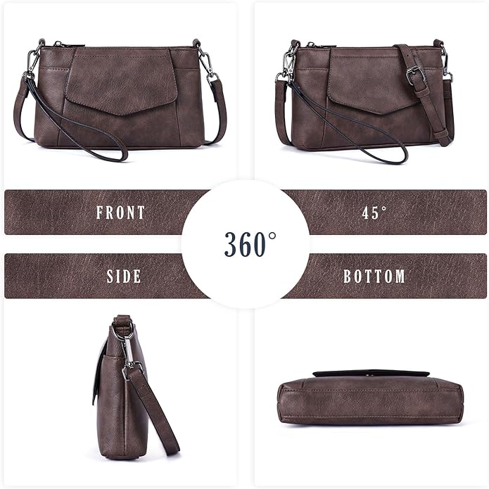 Small Crossbody Bags for Women, Cell Phone Bag Mini Over Wristlets Handbag Wallet Purse with Card Slots