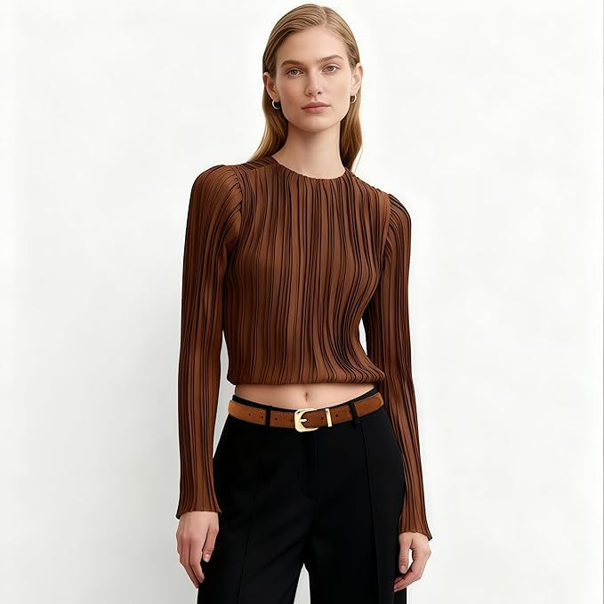 Earnda Belts for Women Faux Leather Waist Belt with Gold/Silver Buckle Casual Jeans Pants Dresses