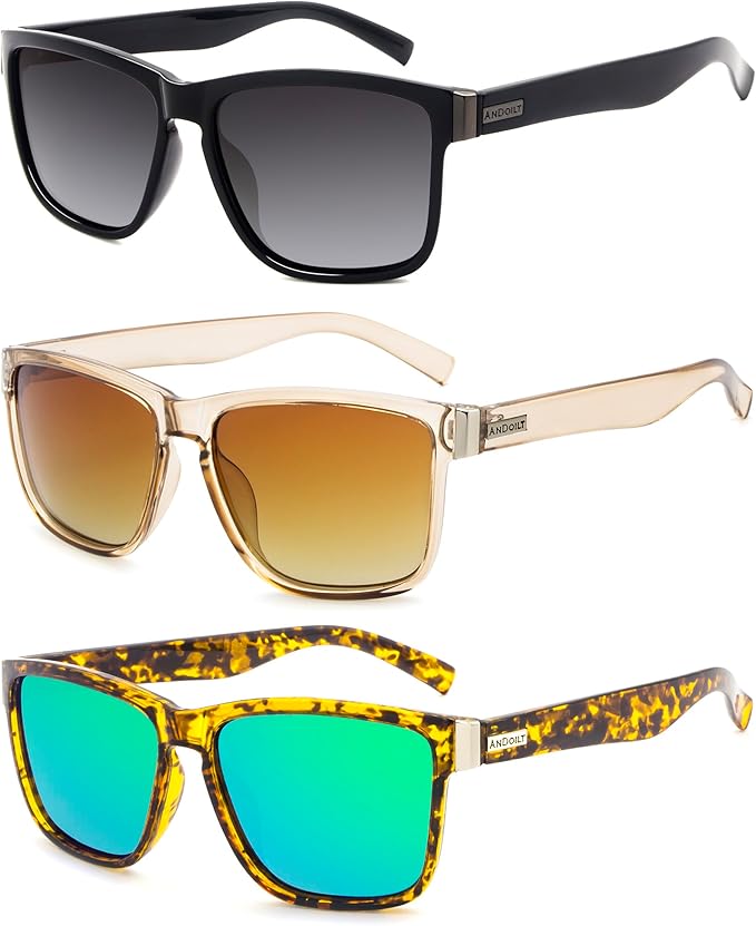 ANDOILT Sport Polarized Square Sunglasses