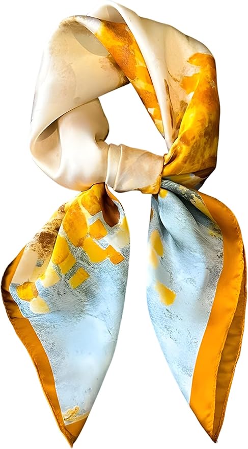 Dailyacc Hair Bandanas Scarf For Women Lightweight Fashion Neck Silk Satin Head Scarves For Sleeping Handbags Scarf