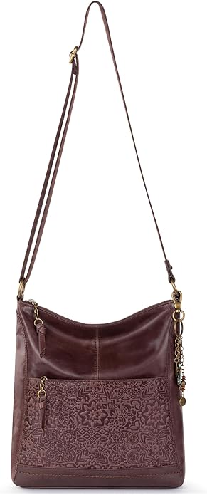 The Sak Lucia Crossbody Bag in Leather, Convertible Purse with Adjustable Strap