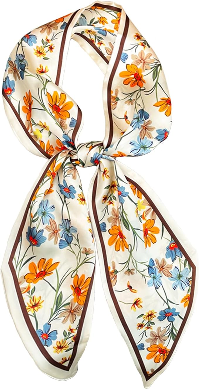 Purse Scarf For Handbags Head Scarves For Women's Hair Bags Scarfs Long Skinny Scarves Fashion Silky