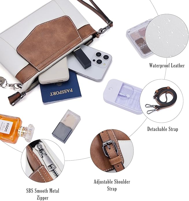 Small Crossbody Bags for Women, Cell Phone Bag Mini Over Wristlets Handbag Wallet Purse with Card Slots