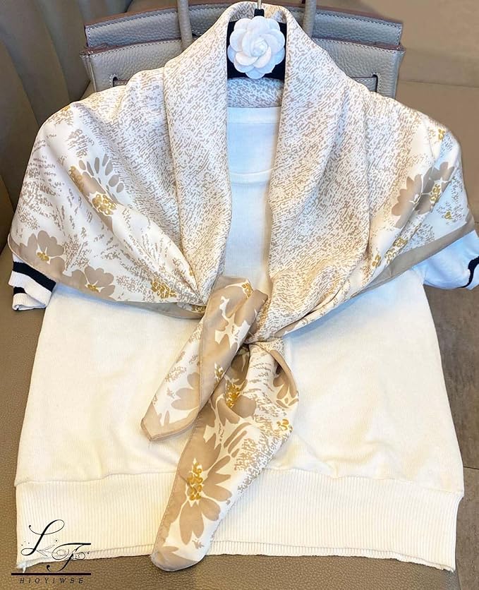 Satin Bandanas Head Scarf For Women Hair Scarves Accessories Lightweight Fashion Wrap Neck Silk Sleeping Headscarf